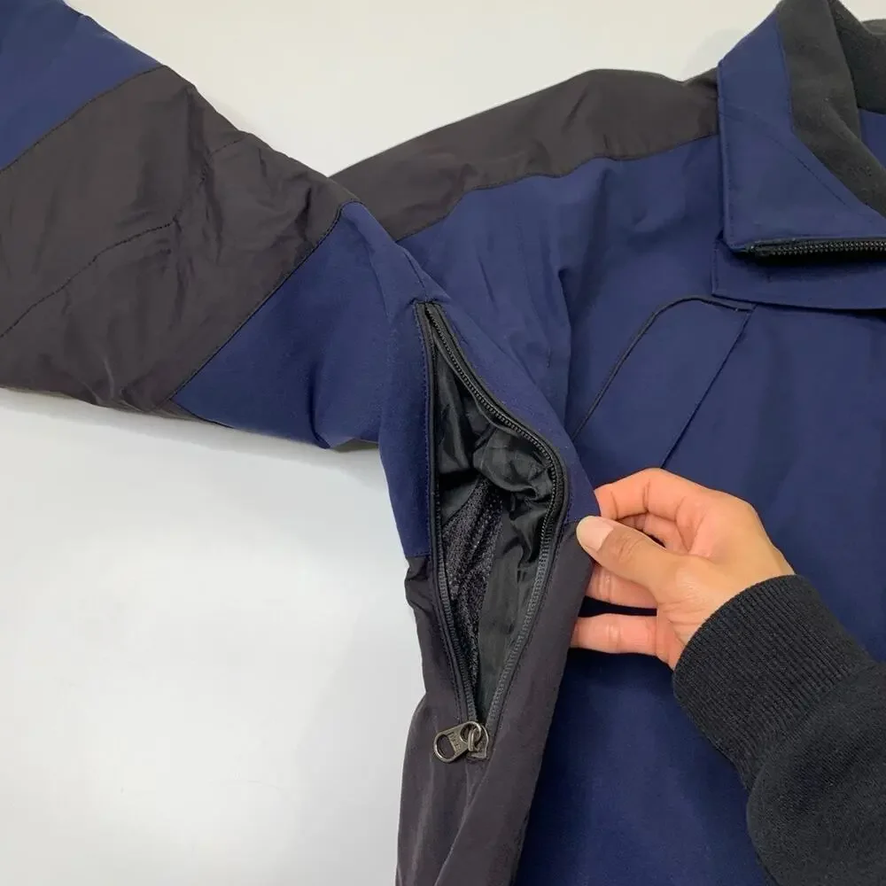 The North Face Jacket Men Medium Navy Black Summit Series GoreTex XCR Waterproof